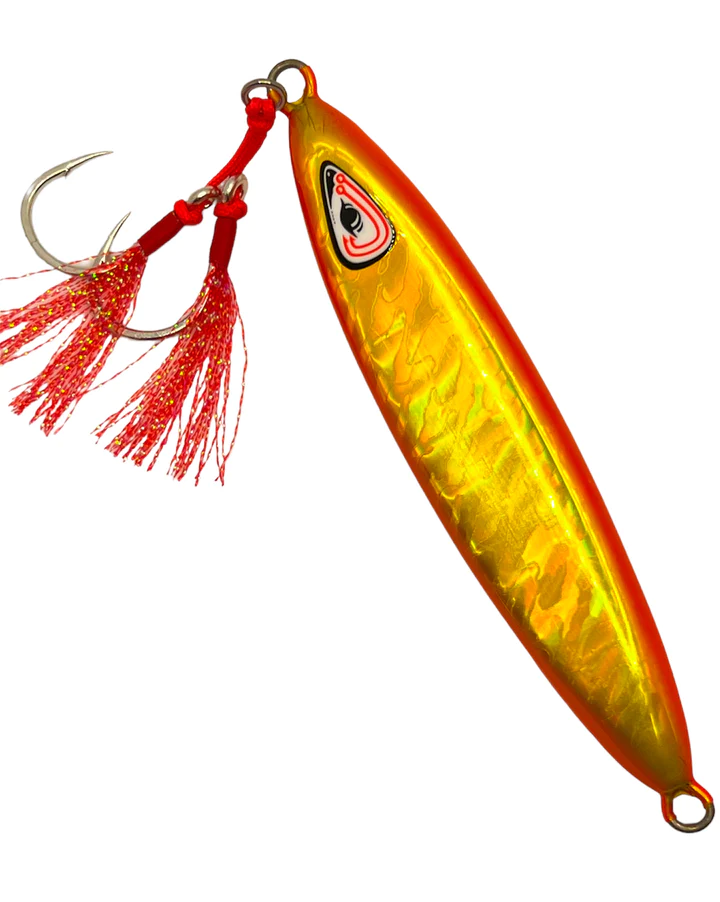 Johnny Jigs - One Drop Orange/Gold Glow Slow Pitch Jig