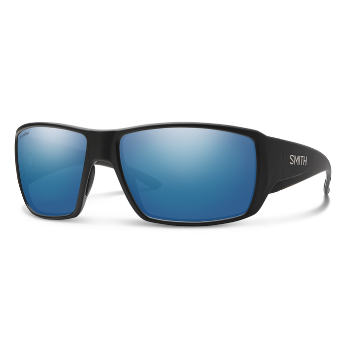 Smith Optics - Guide's Choice - Matte Black + ChromaPop Glass Polarized Blue Mirror Lens