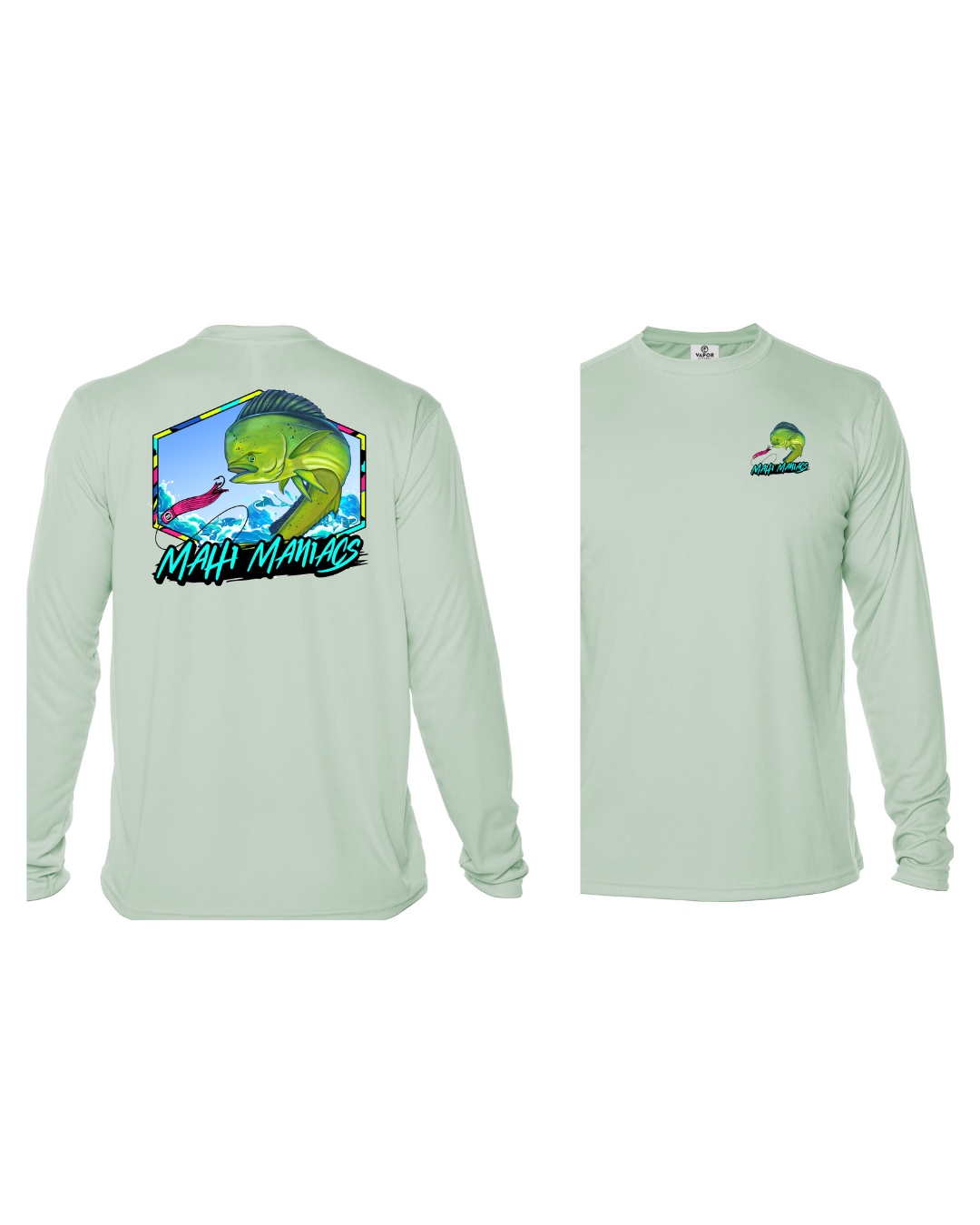 Mahi Maniacs - Mens/Women Performance Long Sleeve UPF Fishing Shirt