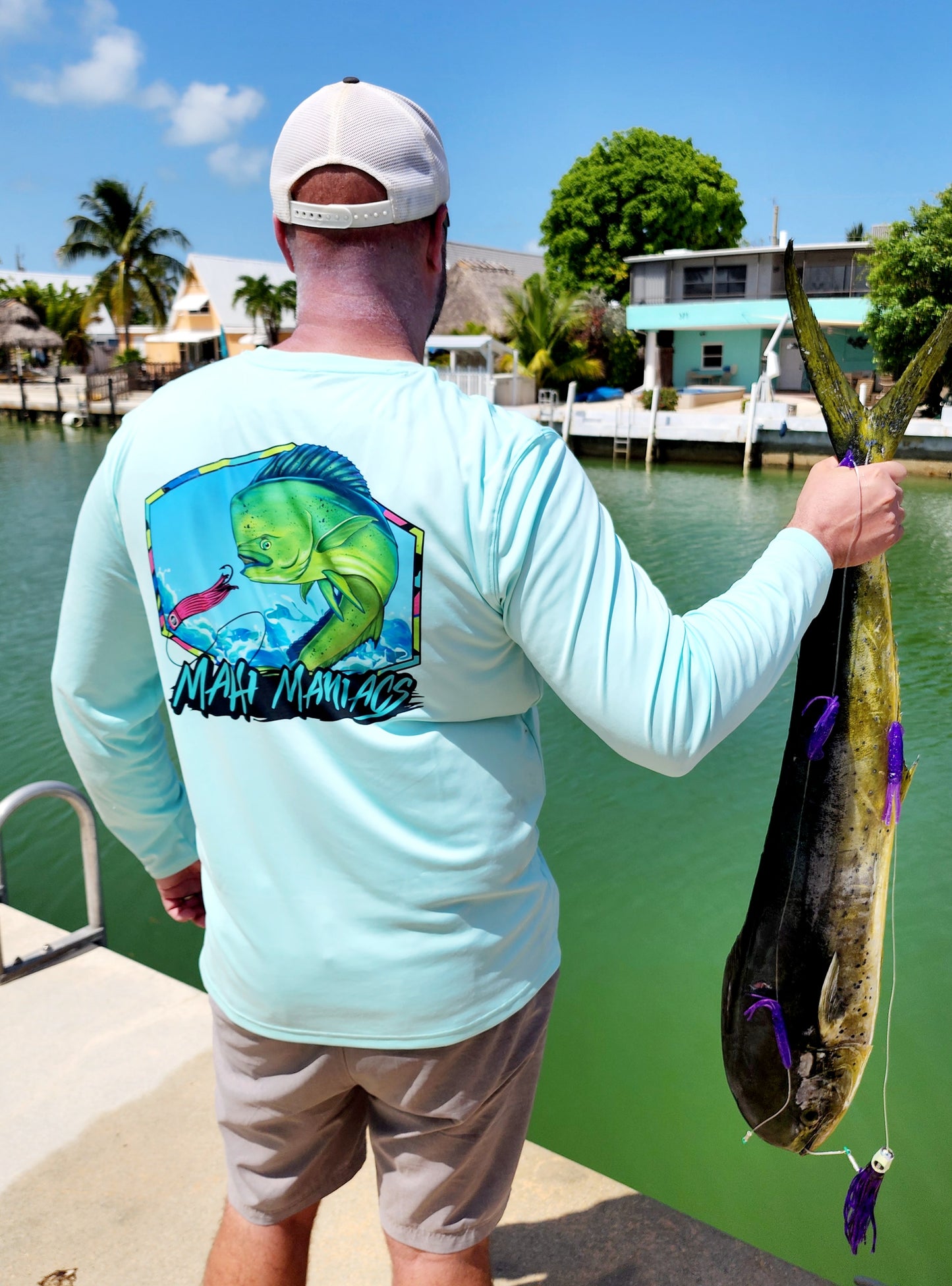 Mahi Maniacs - Mens/Women Performance Long Sleeve UPF Fishing Shirt