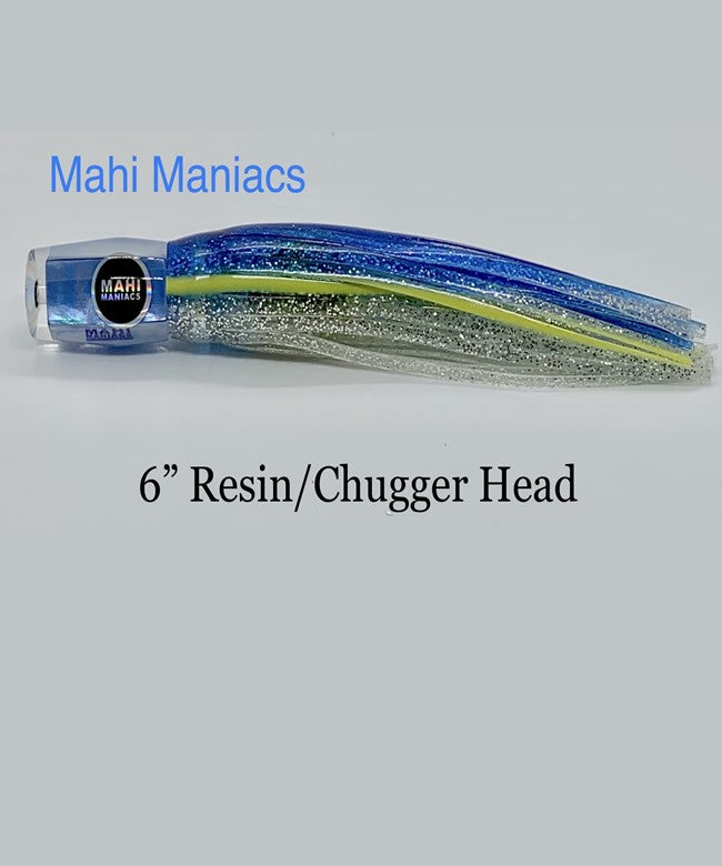 Mahi Maniacs (Rigged) 6" Resin Chugger Head