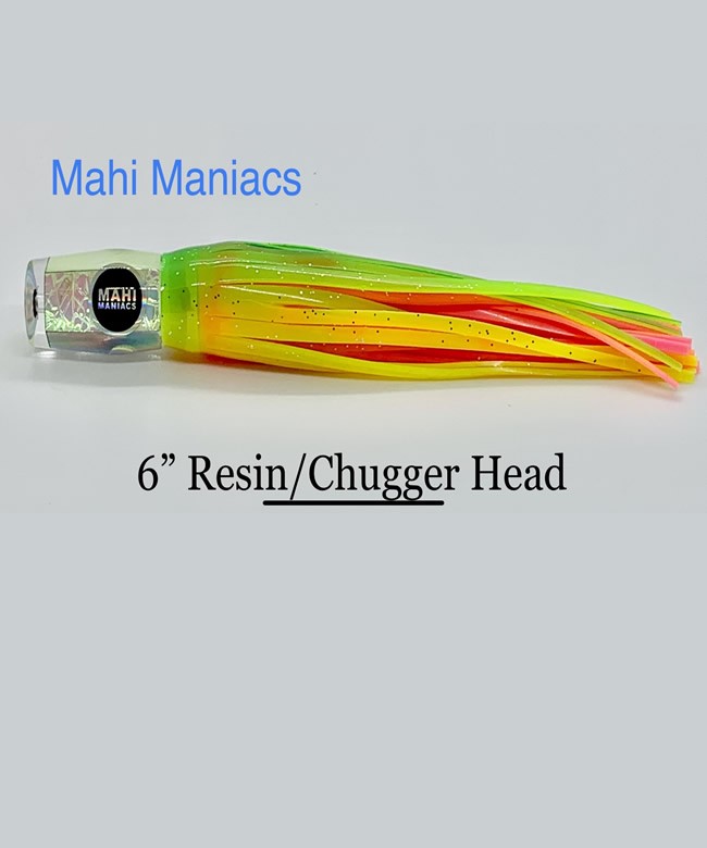 Mahi Maniacs (Rigged) 6" Resin Chugger Head