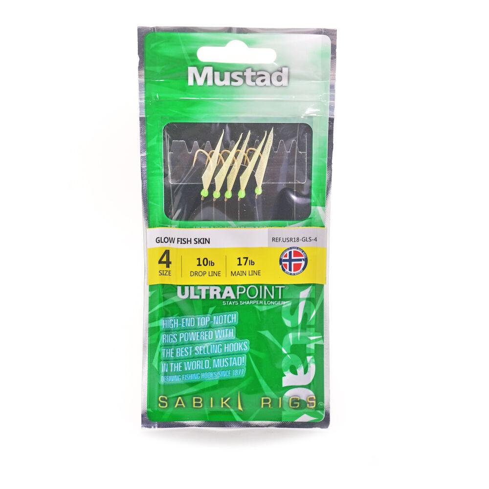 Mustad Glow Skin Flash Sabiki - Size 10