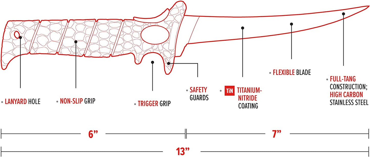 Bubba - 7.00 in Tapered Flex Fillet Knife