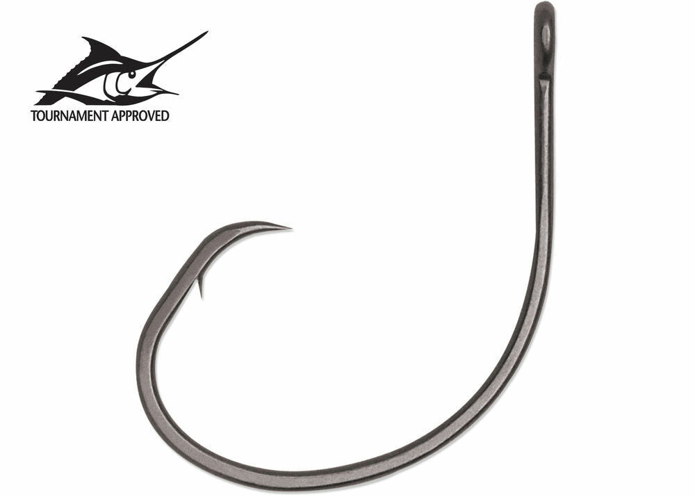 VMC Tournament Circle Hook Non-Offset 7385 - Black Nickel