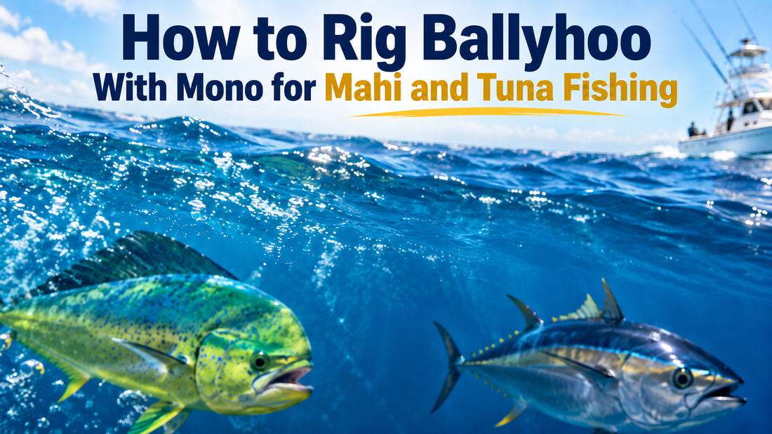 How to Rig Ballyhoo With Mono for Mahi and Tuna Fishing