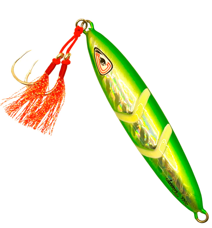 Johnny Jigs - One Drop Green/Silver Glow Slow Pitch Jig