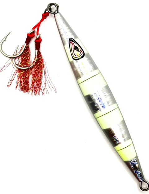 Johnny Jigs - Tuna Teaser Silver Glow Slow Pitch Jig