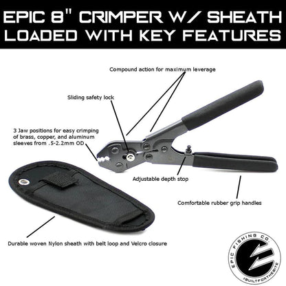Epic Fishing Co - Compact 8 Inch Crimper