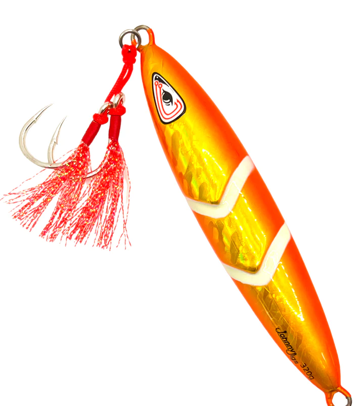 Johnny Jigs - One Drop Orange/Gold Glow Slow Pitch Jig