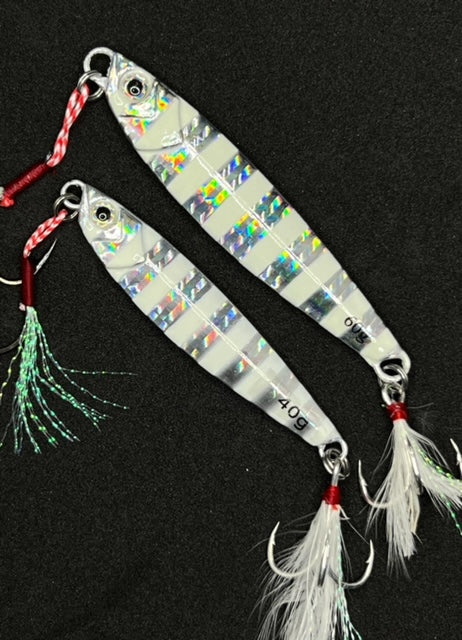 Johnny Jigs - Long Casting Jig - Silver Glow