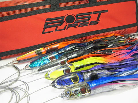 bost fishing lures Tuna-Dolphin Trolling Lure Pack Mahi Mahi & Tuna Compare to Black Bart : Sports & Outdoors Marlin Lure Trolling Pack by
