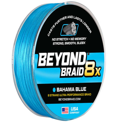 Beyond Braid - 8X Ultra Performance 8 Strand - Bahama Blue