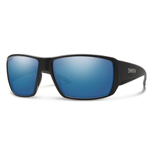 Smith Optics - Guide's Choice - Matte Black + ChromaPop Glass Polarized Blue Mirror Lens