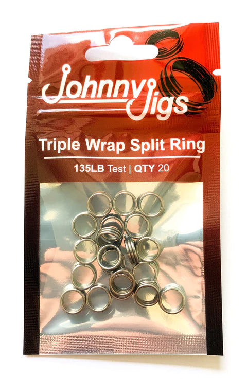 Johnny Jigs - 20-Pack Triple Wrap Super Split Rings