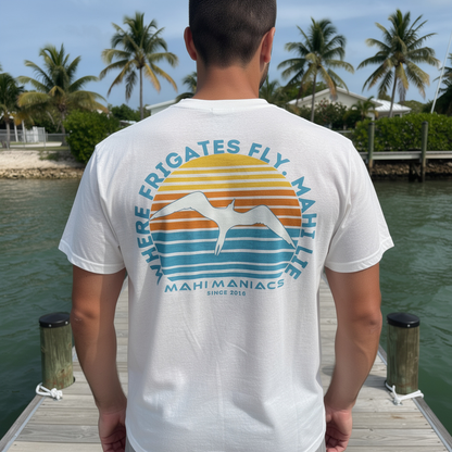 Mahi Maniacs - Where Frigates Fly Pocket T-Shirt