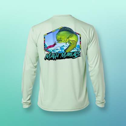 Mahi Maniacs - Mens/Women Performance Long Sleeve UPF Fishing Shirt