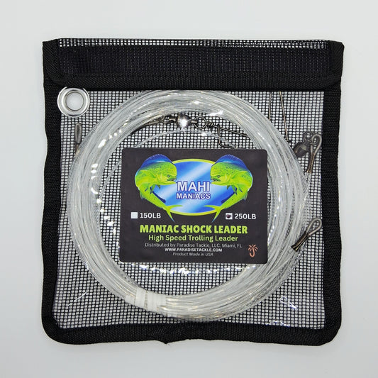 Mahi Maniacs - 2-Pack Maniac Shock Leaders - Wahoo Shock Leader/High Speed Trolling