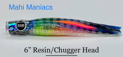 Mahi Maniacs (Rigged) 6" Resin Chugger Head