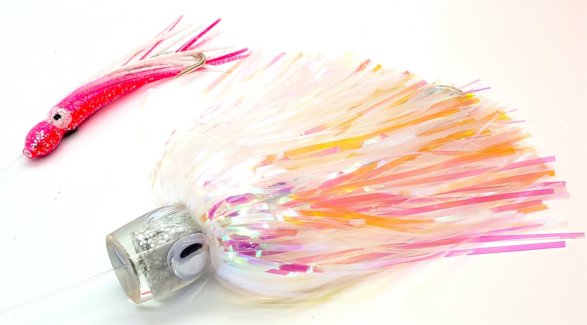 Jaw Lures 11-136 Mahi Hunter pink-Silver, 4 inch & 6 inch, 100 lbs
