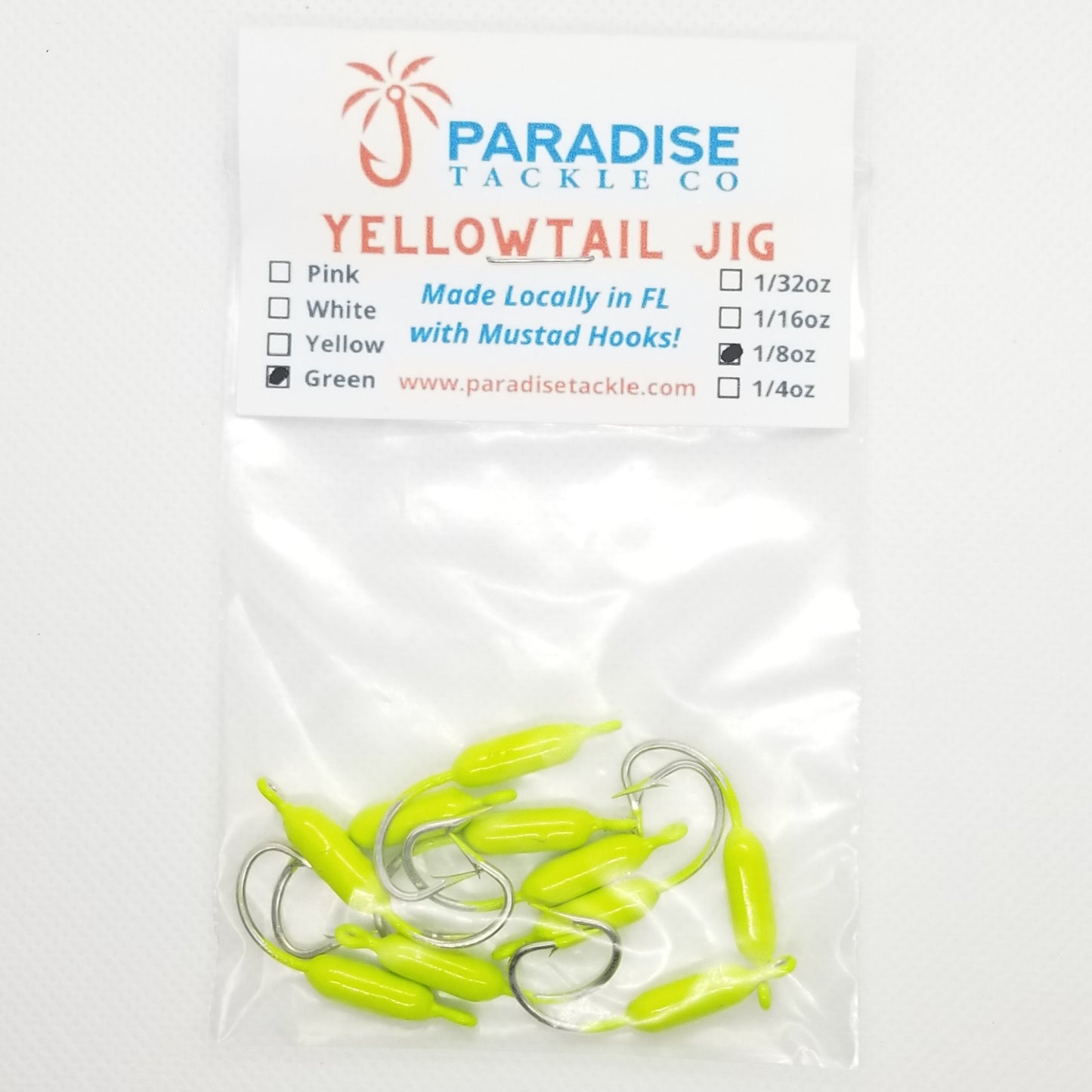 Paradise Tackle - Yellowtail Jigs - Florida Made