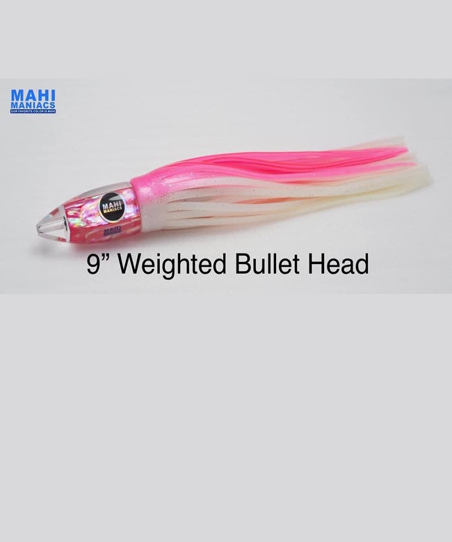 Mahi Maniacs (Rigged) 10" Holographic Weighted Bullet Head Lure