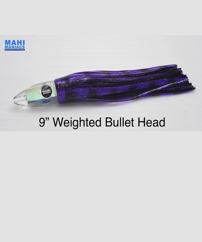 Mahi Maniacs (Rigged) 10" Holographic Weighted Bullet Head Lure