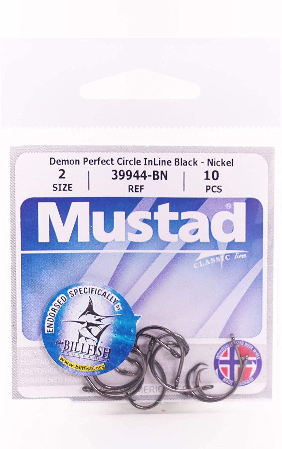 Mustad Demon Perfect Circle 8/0 Hook - 39944-BN