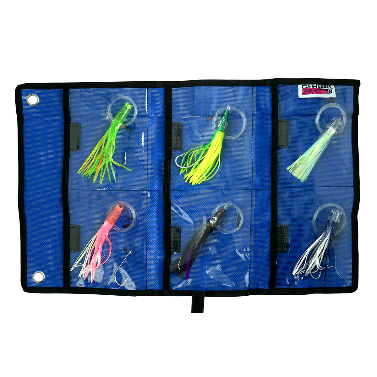 C&H Lures, Rigged & Ready Assortment, 6 Lures packed in 6 pocket Lure Bag, Ready to Fish!