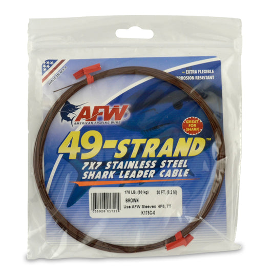 AFW 49-Strand 7x7 Stainless Steel Leader Cable